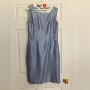 Kasper ice blue dress suit with jacket sz 4